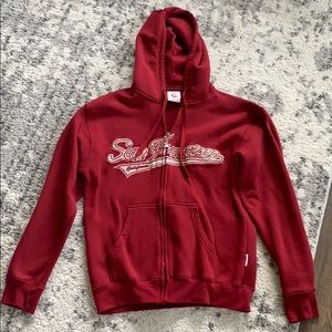 Red Zip Up Hoodie